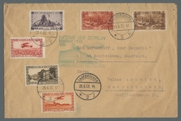 Zeppelinpost Deutschland: 1933 - Saargebietsfahrt, Portorichtig Mit 9,50 Fr. Frankierter Brief Mit S - Luft- Und Zeppelinpost