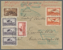 Zeppelinpost Deutschland: 1933 - Saargebietsfahrt, Portorichtig Frankierter Brief Mit Beiden Bestäti - Luft- Und Zeppelinpost