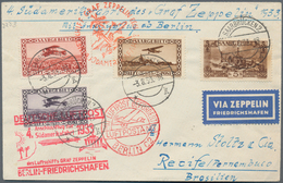 Zeppelinpost Deutschland: 1933, 4. Südamerikafahrt Zuleitung Saargebiet: Anschlußflug BERLIN-FRIEDRI - Luchtpost & Zeppelin