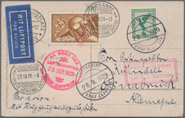 Zeppelinpost Europa: 1929. Postcard Flown On The Graf Zeppelin LZ127 Airship's 1929 Schweizfahrt / S - Sonstige - Europa
