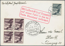Zeppelinpost Europa: 1930: ÖSTERREICH / Fahrt In Das Befreite Rheinland: Tadellose Abwurfkarte Koble - Autres - Europe