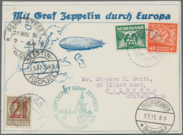 Zeppelinpost Europa: 1931, NIEDERLANDE/POMMERNFAHRT, Etappe FHFN-STETTIN: Eines Von 2 Bekannten Stüc - Europe (Other)