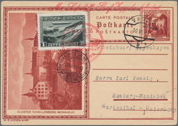Zeppelinpost Europa: 1931, LIECHTENSTEIN/VADUZ-LAUSANNE-FAHRT: 20 Rp-Bildpostkarte "Kloster Schellen - Otros - Europa