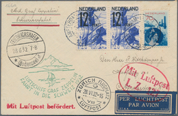 Zeppelinpost Europa: 1932, NIEDERLANDE/SCHWEIZFAHRT, Abwurfbrief ZÜRICH Der Spitzenklasse! Von 43 NL - Otros - Europa