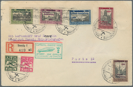 Zeppelinpost Europa: 1932. Original Airmail Cover Flown On The Graf Zeppelin's Flight From The Danzi - Otros - Europa