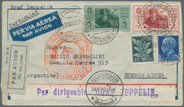 Zeppelinpost Europa: 1932, Italy, LZ 127 / 9.SAF, 25 C And 1,25 L Definitives Together With 3 L And - Otros - Europa