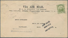 Zeppelinpost Übersee: 1925, LZ 126 (ZR 3), BERMUDA-LAKEHURST Cover From Hamilton Sent To Cleveland, - Zeppeline