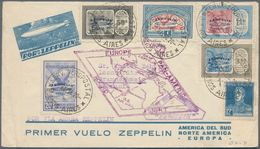 Zeppelinpost Übersee: 1930. Argentinian Cover Flown On The Graf Zeppelin Airship's 1930 Pan-American - Zeppelins