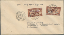 Zeppelinpost Übersee: 1931. Egyptian Cover Flown On The Graf Zeppelin LZ127 Airship's 1931 Landungsf - Zeppelines