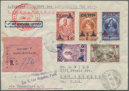 Zeppelinpost Übersee: 1936, 1. NORDAMERIKAFAHRT LZ 129, Registered Letter Sent From "ADDIS ABEBA 18 - Zeppeline