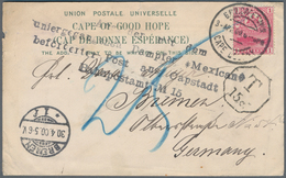 Katastrophenpost: 1900, Cape Of Good Hope Ppc "Greetings From Cape Town" Bearing 1d. Carmine Used 3. - Other & Unclassified