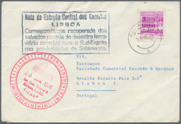 Katastrophenpost: 1965, "SUD-EXPRES" Train Crash Near Salamanca, Spain: Austria 1,20 S Lilac Single - Altri & Non Classificati