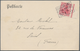 Schiffspost Deutschland: 1902 Ca., Anischtskarte (Hamburg Hohe Brücke) Nach Frankreich, Frankiert Mi - Covers & Documents