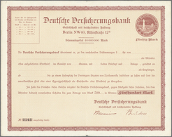 Deutsche Schiffspost - Seepostmarken: Deutsche Ozean-Reederei 1916, Wertkarte 50 Mark Lilakarmin Ohn - Other & Unclassified