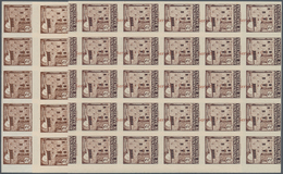 Spanien - Zwangszuschlagsmarken Für Barcelona: 1943, Casa Padellás 5c. Dark Brown In Two IMPERFORATE - Oorlogstaks