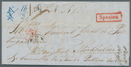 Spanien - Besonderheiten: 1855. Stampless Envelope Written From Lisbon Dated '15 Oct 1855' With Lisb - Altri & Non Classificati