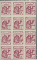 Spanisch-Sahara: 1936, Native With Dromedary Prepared Reprint But NOT ISSUED Set Of Ten Without Cont - Spanish Sahara