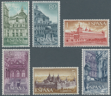 Spanien: 1961, Monasteries And Abbeys Complete Set Of Six With Escorial Monatery In A Lot With Appro - Andere & Zonder Classificatie