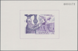 Spanien: 1986, EXFILNA Stamp Exhibition, Special Souvenir Sheet 17pts. Violet, 25 Pieces Consecutive - Andere & Zonder Classificatie