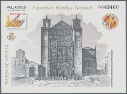 Spanien: 1992, National Stamp Exhibition EXFILNA’92 In Valladolid Imperforate Special Miniature Shee - Autres & Non Classés