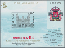 Spanien: 1994, National Stamp Exhibition EXFILNA’94 In Las Palmas (Gran Canaria) Imperforate Special - Andere & Zonder Classificatie