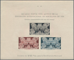 Spanien - Zwangszuschlagsmarken Für Barcelona: 1945, Stamps Of Barcelona Prepared But UNISSUED IMPER - Oorlogstaks