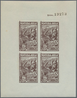 Spanien - Lokalausgaben: 1937, MONTCADA I REIXAC: Accumulation With About 480 ZIG-ZAG ROULETTED Mini - Nationalist Issues