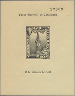 Spanien - Lokalausgaben: 1937, PI DE LLOBREGAT (Catalunya): Accumulation With About 550 IMPERFORATE - Nationalistische Uitgaves