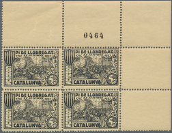 Spanien - Lokalausgaben: 1937, PI DE LLOBREGAT (Catalunya): Accumulation With Approx. 1.300 Perforat - Nationalist Issues