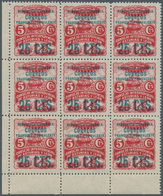 Spanien - Asturien: 1937, Revenues ‚Consejo Interprovincial De Asturias Y Leon‘ 5c. Red With Blue Op - Asturië & Leon