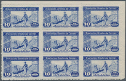 Spanien - Besonderheiten: 1940 (ca.?), Special Stamp Issue 'Asociacion Benefica De Correos' 10c. Blu - Other & Unclassified