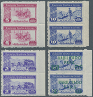Spanien - Besonderheiten: 1940 (ca.?), Special Stamp Issue 'Asociacion Benefica De Correos' Four Dif - Andere & Zonder Classificatie