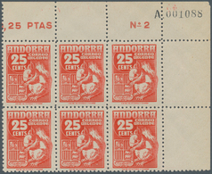 Andorra - Spanische Post: 1949, Express Stamp 25c. Red ‚Grey Squirrel‘ In A Lot With About 150 Stamp - Sonstige & Ohne Zuordnung