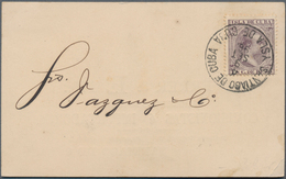 Cuba: 1886/1940, 7 Letters And Stationery Cards Including Military Letter 1890 From "MAYARI ABAJO" A - Other & Unclassified