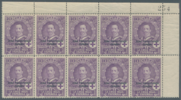 Spanisch-Marokko: 1926, Red Cross – Royal Family 10pta. Violet With Black Opt. ‚ZONA PROTECTORADO ES - Maroc Espagnol