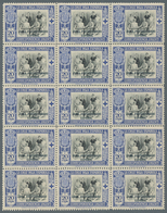 Spanisch-Marokko: 1926, Red Cross – Royal Family 20c. Blue/black EXPRESS Stamp With Black Opt. ‚ZONA - Spanish Morocco