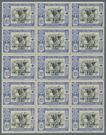 Spanisch-Marokko: 1926, Red Cross – Royal Family 20c. Blue/black EXPRESS Stamp With Black Opt. ‚ZONA - Marocco Spagnolo