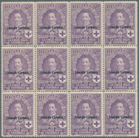 Spanisch-Sahara: 1926, Red Cross – Royal Family 10pta. Violet With Black Opt. ‚SAHARA ESPANOL‘ In A - Sahara Spagnolo
