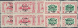 Tanger - Spanische Post: 1939, Three Different Consular Stamps 1pta. Rose, 2pta. Rose And 5pta. Carm - Spanish Morocco