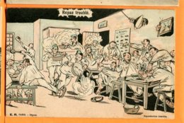 Delcampe - Lip068, Repas Troublé, Croche-patte, E. R. Paris, Circulée 1908 - Humor