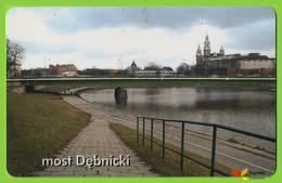 Voyo POLAND CRACOW Monthly Ticket  BRIDGE DEBNICKI  2002 Plastic Card - Europe