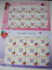 Taiwan 2011 Valentine Day Stamps Sheets Love Heart Rose Flower QR Code Crypto Unusual - Blokken & Velletjes