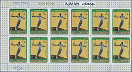 Adschman / Ajman: 1971, Olympic Games Munich '72 Perf., 166 Complete Sets Within Units, Unmounted Mi - Ajman