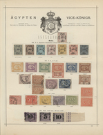 Ägypten: 1856-1888, Gehaltvolle Prachtsammlung, Dabei Die Erste Ausgabe (Mi.Nr. 1-7) Komplett, Zu Er - 1866-1914 Khedivato De Egipto