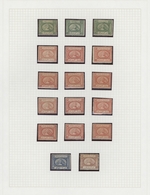 Ägypten: 1867, "Sphinx/Pyramid", Used Collection Of 43 Stamps On Album Pages, Comprising All Denomin - 1866-1914 Khedivato De Egipto