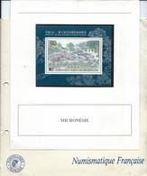 Bloc Micronésie Dans Son Emveloppe  Et Description  Numismatique Française - Micronesia