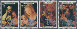 Aitutaki: 1986, Christmas Complete Set Of Four With Different Dürer Paintings (St. Anne With Virgin - Aitutaki