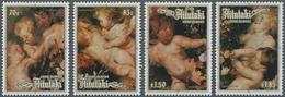 Aitutaki: 1987, Christmas Complete Set Of Four With Different Rubens Paintings In An INVESTMENT LOT - Aitutaki