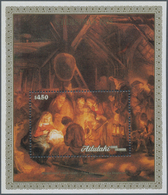 Aitutaki: 1988, Christmas Miniature Sheet With Rembrandt Painting ‚The Adoration Of The Shepherds‘ I - Aitutaki