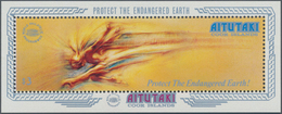 Aitutaki: 1990, ‚Protect The Endangered Earth‘ In A Lot With 1.600 Miniature Sheets, Mint Never Hing - Aitutaki